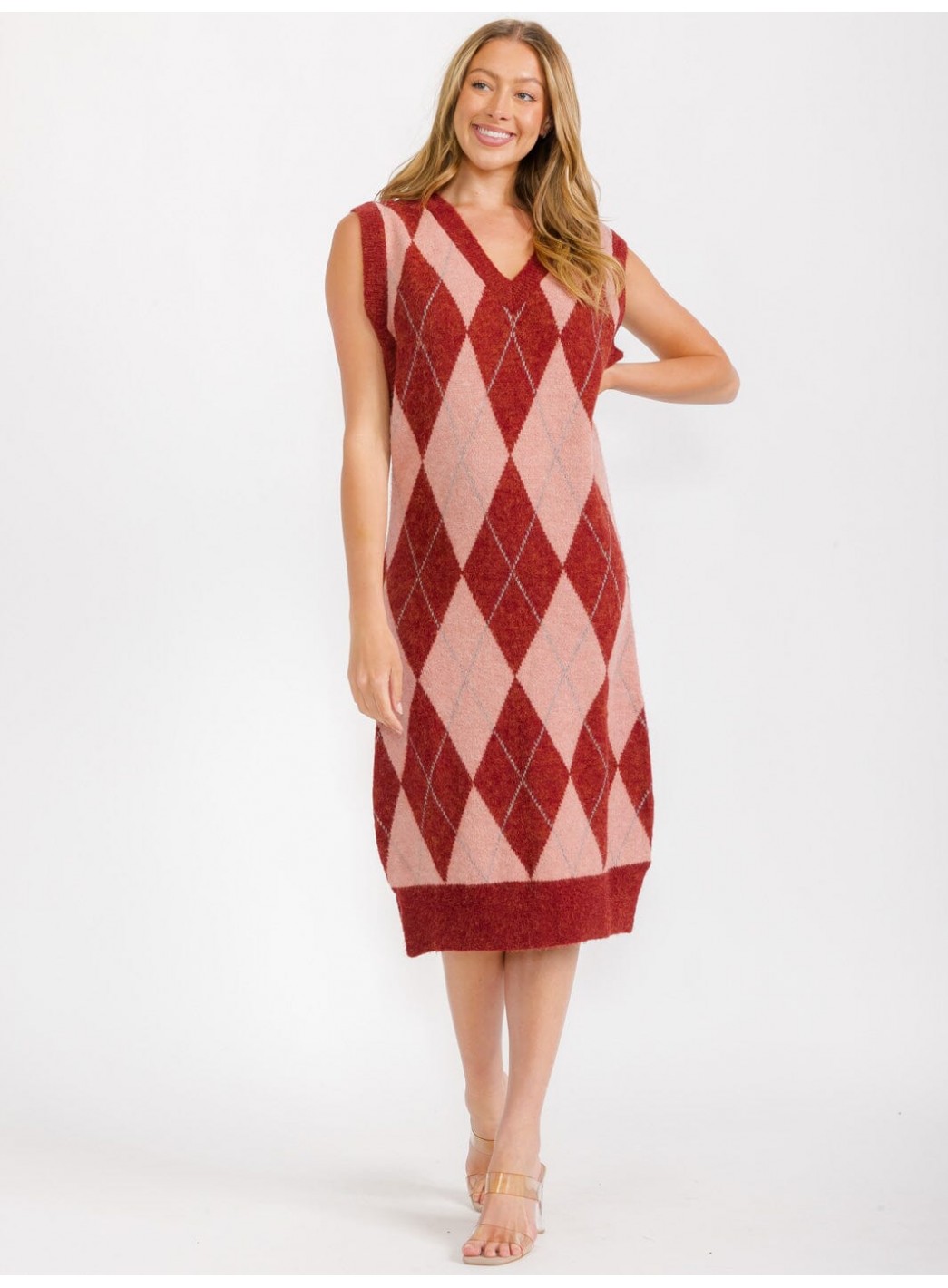 WOMEN'S SLEEVELESS V-NECK PRINTED COLORB... WOMEN'S SLEEVELESS V-NECK PRINTED COLORB...