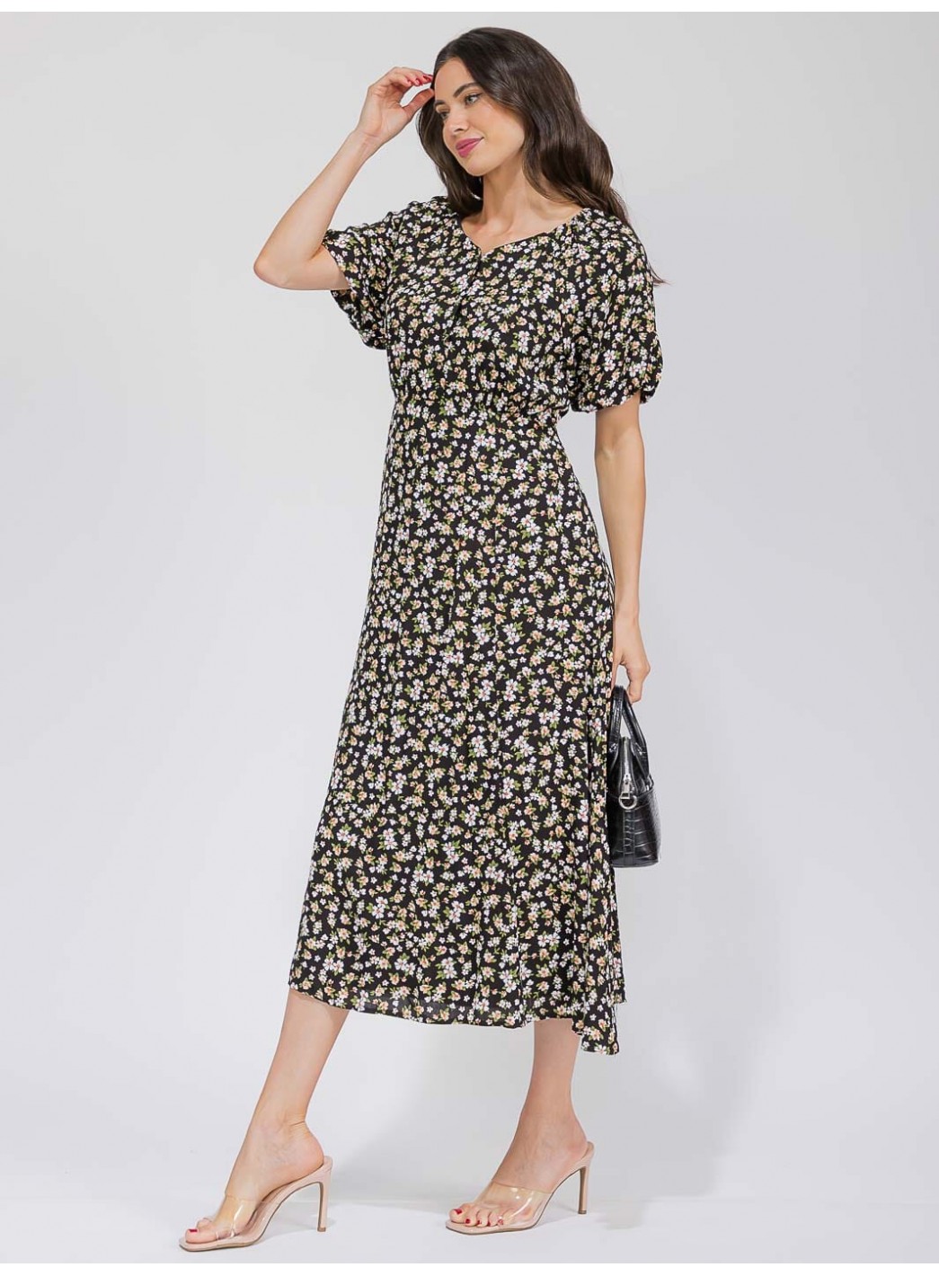 WOMEN'S SHORT SLEEVE BUTTON UP FRONT POCKETS FLORAL MAXI DRESS WOMEN'S SHORT SLEEVE BUTTON UP FRONT POCKETS FLORAL MAXI DRESS