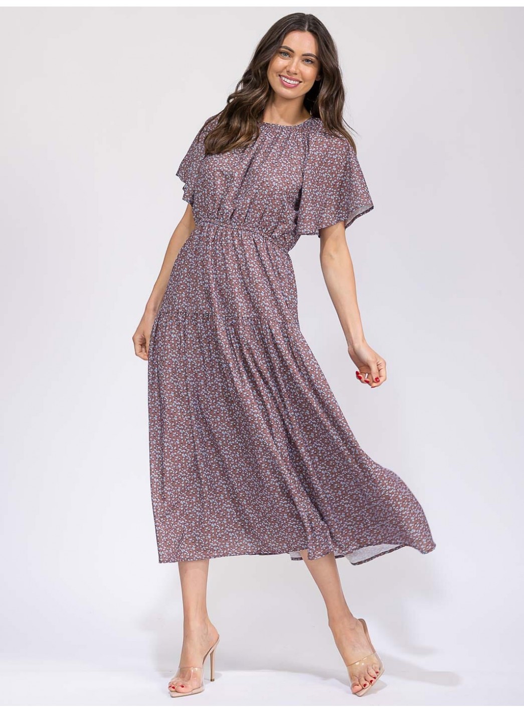 WOMEN'S SHORT SLEEVE ELASTIC WAIST FRONT... WOMEN'S SHORT SLEEVE ELASTIC WAIST FRONT...