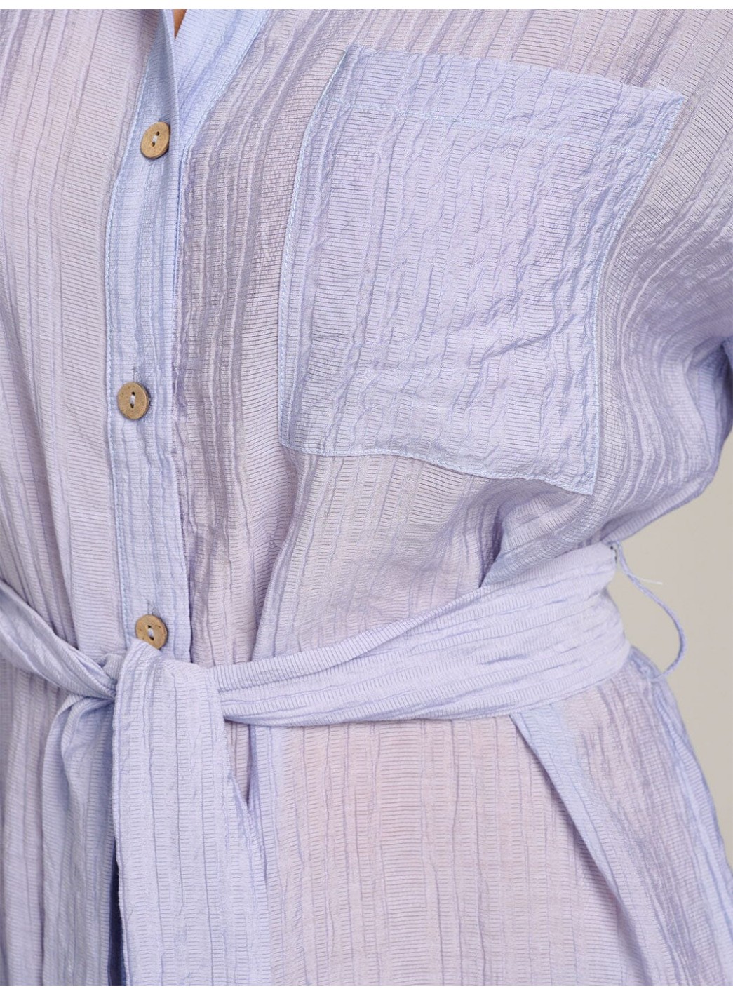 WOMEN'S LONG SLEEVE FONT POCKET BUTTON UP SELF TIE MIDI DRESS WOMEN'S LONG SLEEVE FONT POCKET BUTTON UP SELF TIE MIDI DRESS