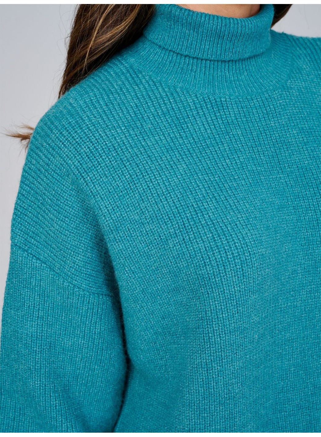 WOMEN'S LONG SLEEVE TURTLE NECK LOOSE FIT KNIT MINI DRESS WOMEN'S LONG SLEEVE TURTLE NECK LOOSE FIT KNIT MINI DRESS