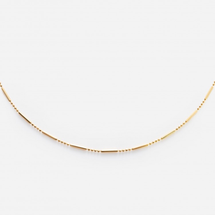 Solid Gold Dot Dash Chain