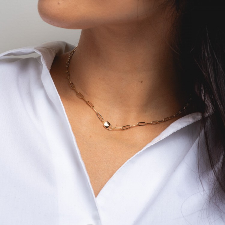 Jessa Lock Necklace