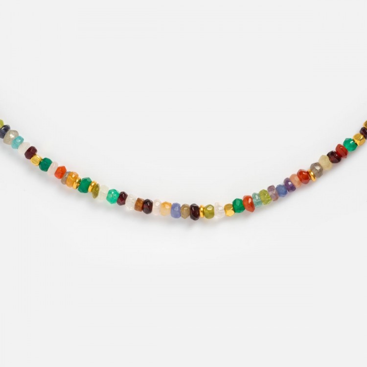 Beaded Gemstone Necklace