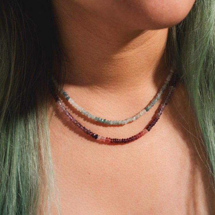 Beaded Gemstone Necklace