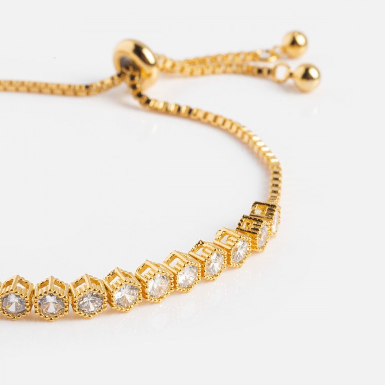 Luxe Tennis Honeycomb Bracelet